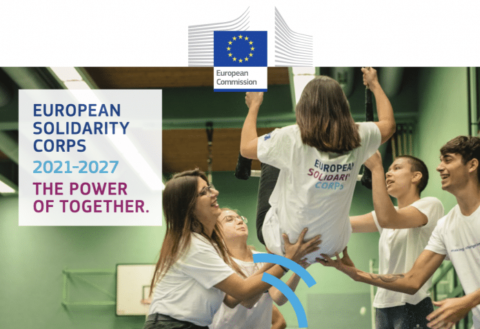 Flyer European solidarity corps program 2021-2027