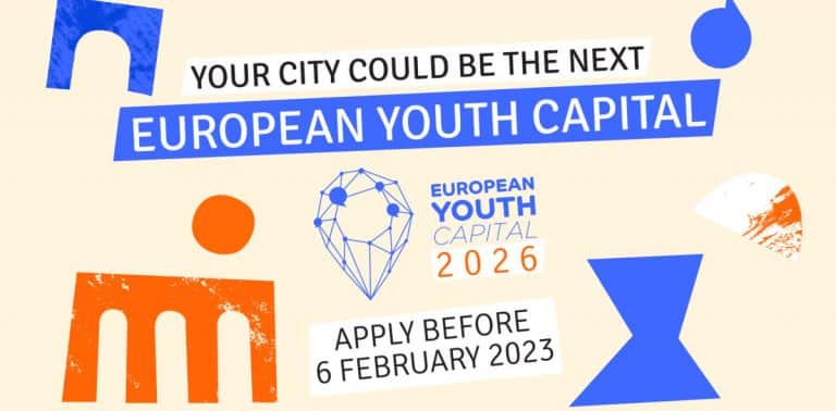 Flyer of the European Youth Capital open call